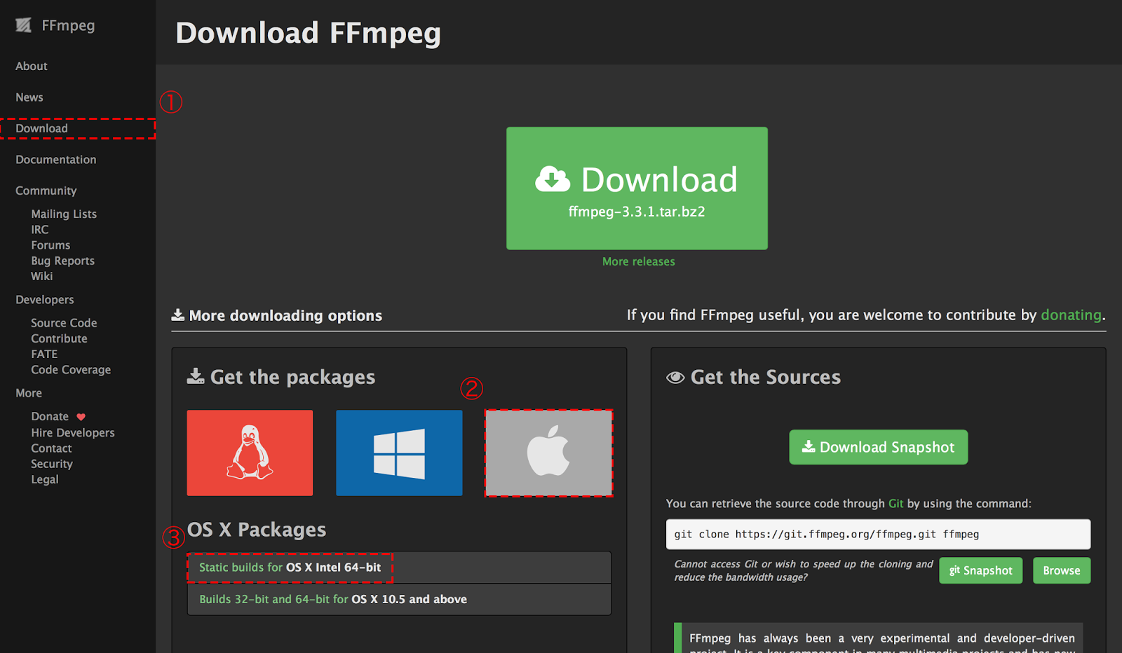 download ffmpeg for mac